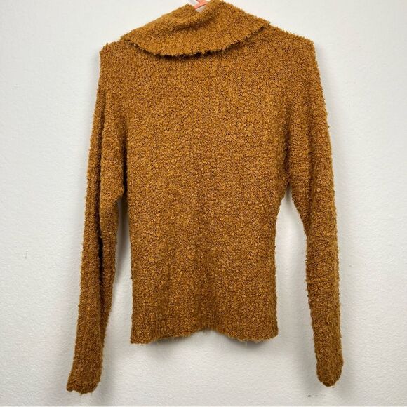 Abercrombie & Fitch Orange Brown Knit Crowl Turtle Neck Sweater- Size XSmall - Picture 4 of 4